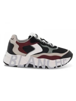 Voile Blanche Sneakers Club107 1A34 In Black Suede Leather^Women Sneakers