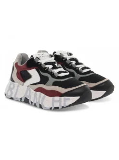 Voile Blanche Sneakers Club107 1A34 In Black Suede Leather^Women Sneakers