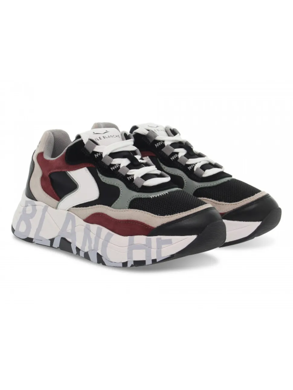 Voile Blanche Sneakers Club107 1A34 In Black Suede Leather^Women Sneakers