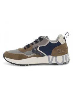 Voile Blanche Sneakers Club01 2D03 In Taupe Suede Leather^Men Sneakers