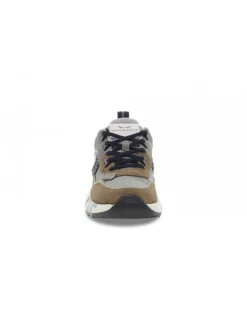 Voile Blanche Sneakers Club01 2D03 In Taupe Suede Leather^Men Sneakers