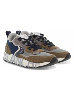 Voile Blanche Sneakers Club01 2D03 In Taupe Suede Leather^Men Sneakers