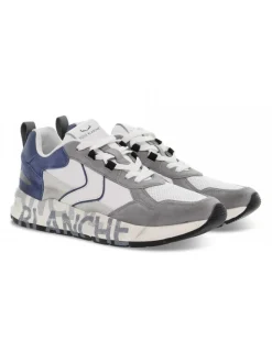 Voile Blanche Sneakers Club16 In Grey Suede Leather^Men Sneakers