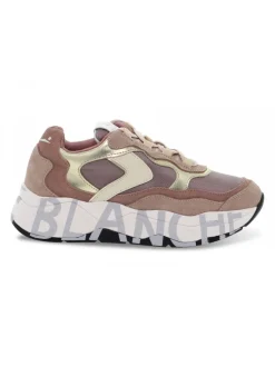 Voile Blanche Sneakers Club107 1H63 In Rose Suede Leather^Women Sneakers