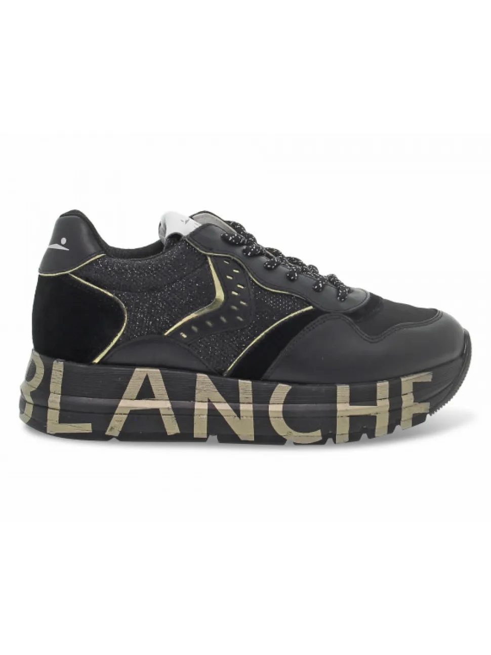 Voile Blanche Sneakers Club106 In Black Leather^Women Sneakers