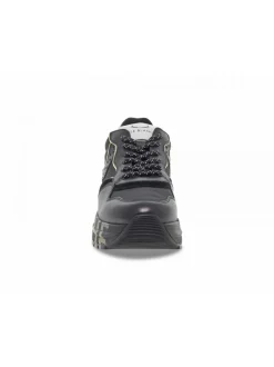 Voile Blanche Sneakers Club106 In Black Leather^Women Sneakers