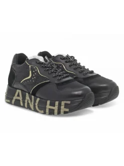 Voile Blanche Sneakers Club106 In Black Leather^Women Sneakers