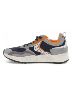 Voile Blanche Sneakers Club18 In Grey Suede Leather^Men Sneakers
