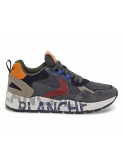 Voile Blanche Sneakers Club16 In Grey Suede Leather^Men Sneakers