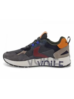 Voile Blanche Sneakers Club16 In Grey Suede Leather^Men Sneakers