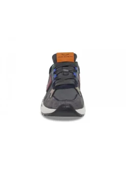 Voile Blanche Sneakers Club16 In Grey Suede Leather^Men Sneakers