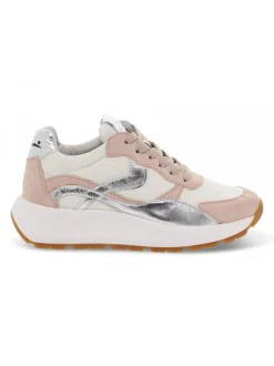 Voile Blanche Sneakers Flowee 02 In White Suede Leather^Women Sneakers