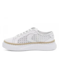 Voile Blanche Sneakers Maiorca Mesh In White Leather^Women Sneakers