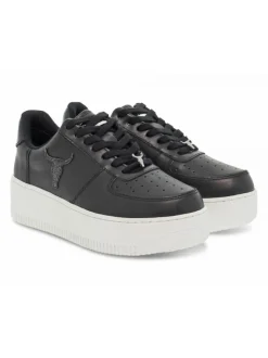 Windsor Smith Sneakers Rich Black Glitter Patent In Black Leather^Women Sneakers