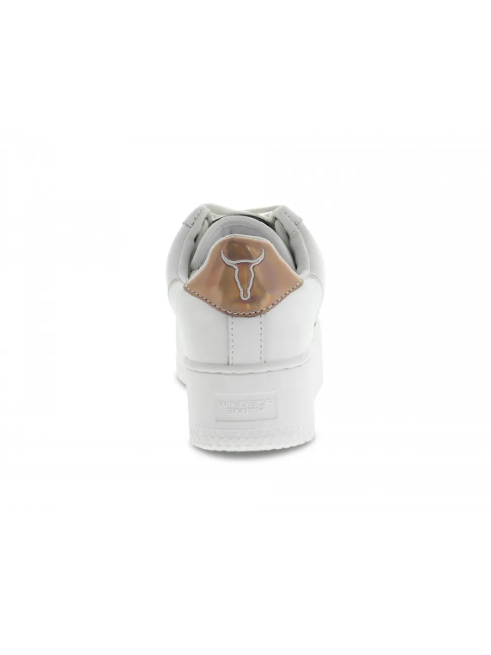 Windsor Smith Sneakers Rosy Brave White Rose Gold Holographic In White Leather^Women Sneakers