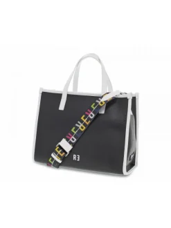 Rebelle Tote Bag Astra Shopping M Dollaro Black In Black Leather^Women Tote Bags