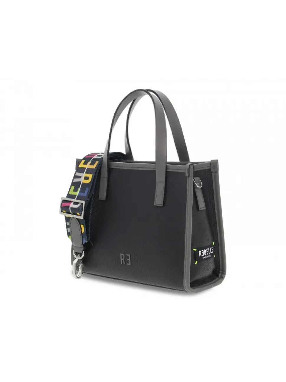 Rebelle Tote Bag Virtus Shopping S Dollaro In Black Leather^Women Tote Bags