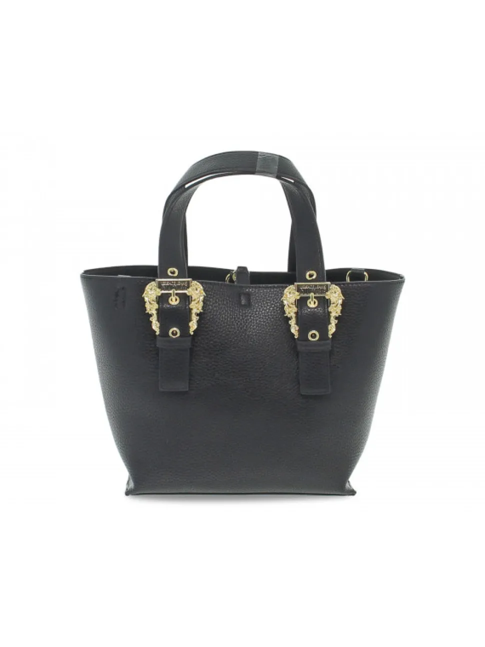 Versace Jeans Couture Tote Bag Jeans Couture Range F Sketch 10 Bags Grainy Buckle In Black Printed^Women Tote Bags