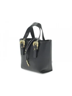 Versace Jeans Couture Tote Bag Jeans Couture Range F Sketch 10 Bags Grainy Buckle In Black Printed^Women Tote Bags