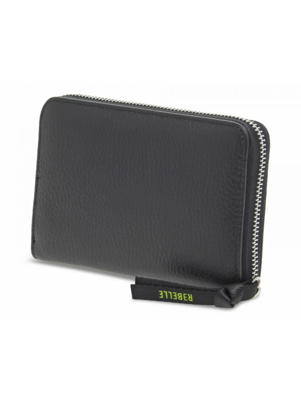 Rebelle Wallet Ziparoun M Dollaro Black In Black Leather^Women Wallets