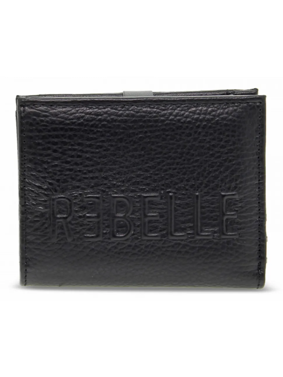 Rebelle Wallet Ziparoun S Dollaro Black In Black Leather^Women Wallets