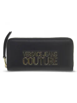 Versace Jeans Couture Wallet Jeans Couture Range L Logo Lock Sketch 12 Wallet Smooth In Black Faux Leather^Women Wallets