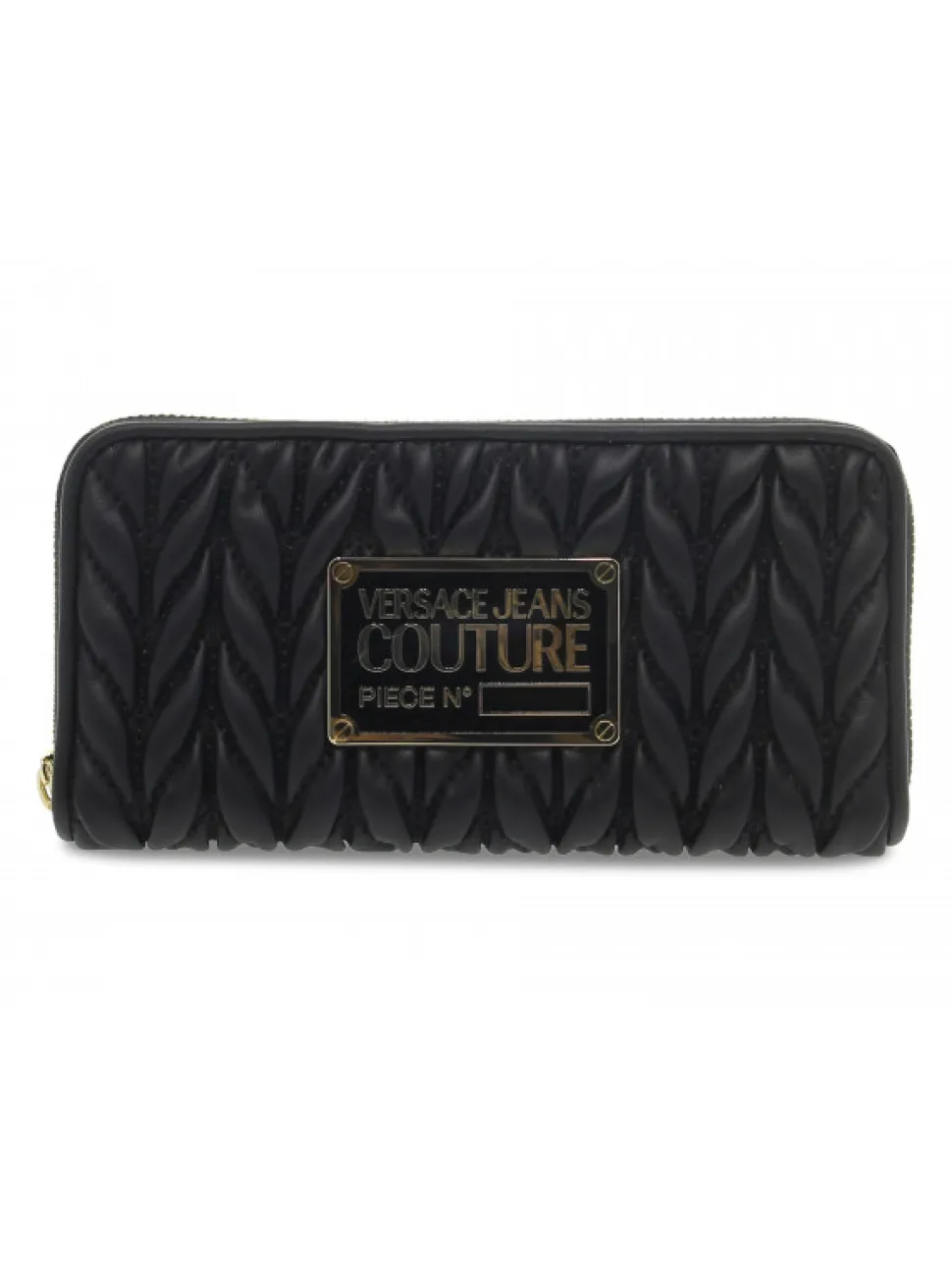 Versace Jeans Couture Wallet Jeans Couture Crunchy Bags Range O Sketch 10 Wallet Quilted In Black Faux Leather^Women Wallets